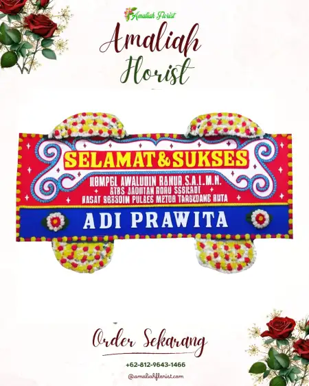 Papan Bunga Ucapan Selamat Sriminosari